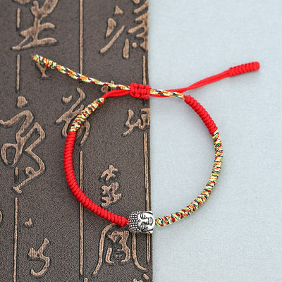 Bracelet Tibétain bouddha tissé à la main ajustable