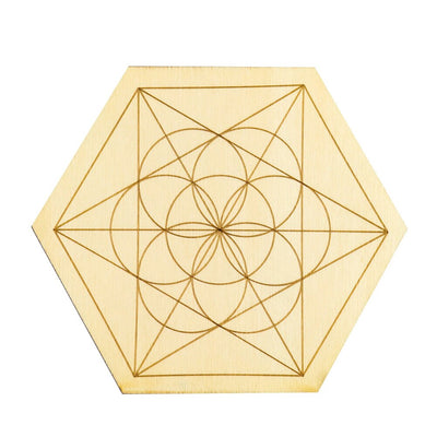 Planche de divination en bois pour pendule
