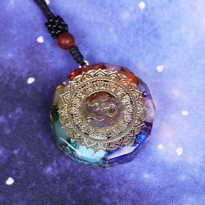 Collier OM méditation en orgonite