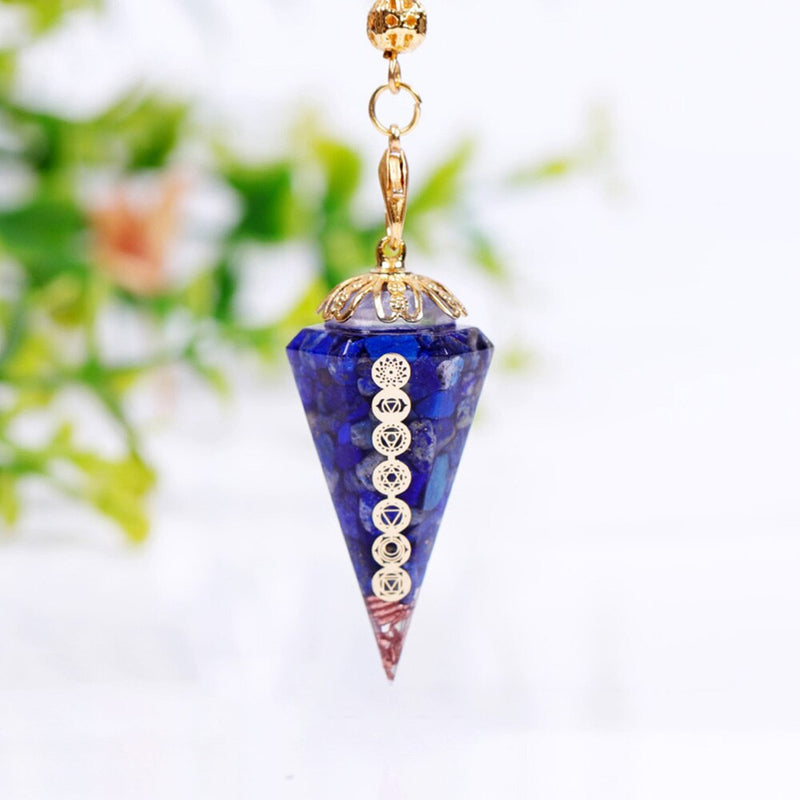 Pendule orgonite conique Reiki