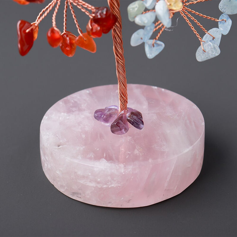 Arbre de vie cristal énergie sept chakras