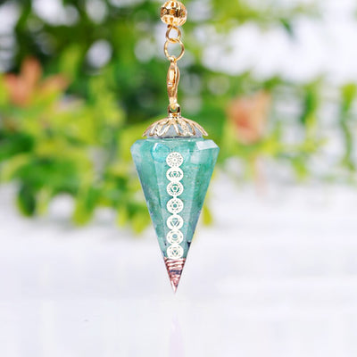 Pendule orgonite conique Reiki