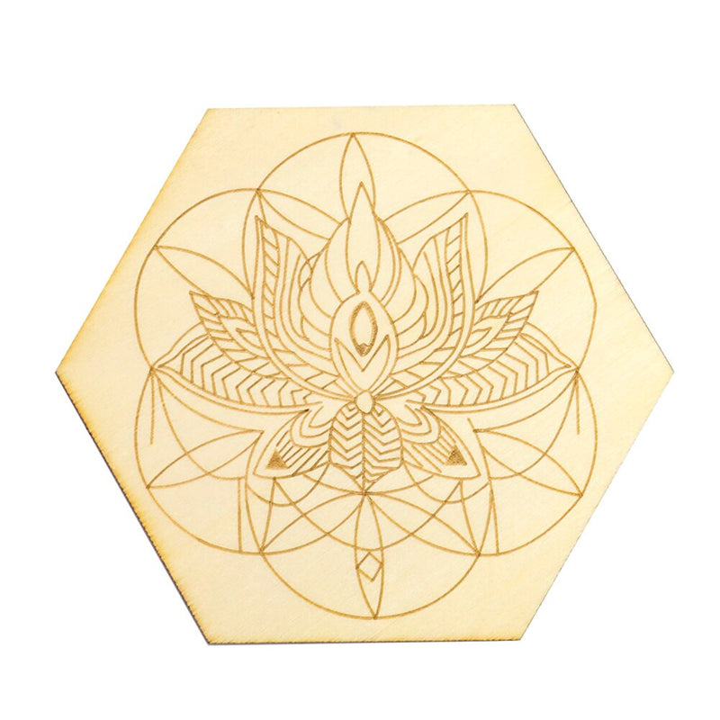 Planche de divination en bois pour pendule