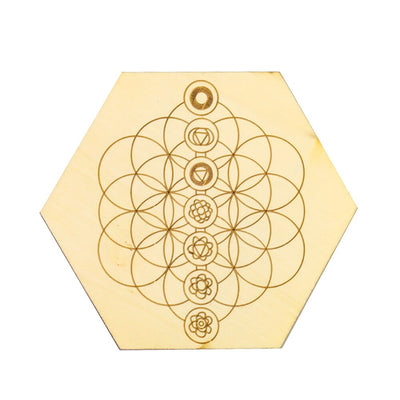 Planche de divination en bois pour pendule