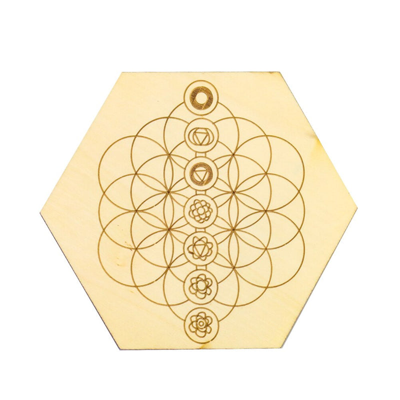 Planche de divination en bois pour pendule