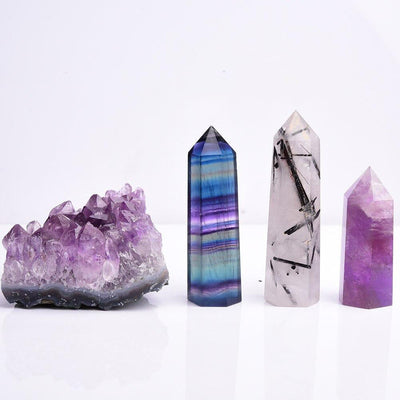 Ensemble de pierres naturelles en cristal