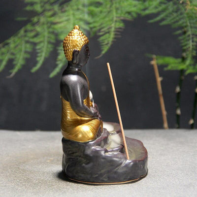 Encensoir à reflux Bouddha doré