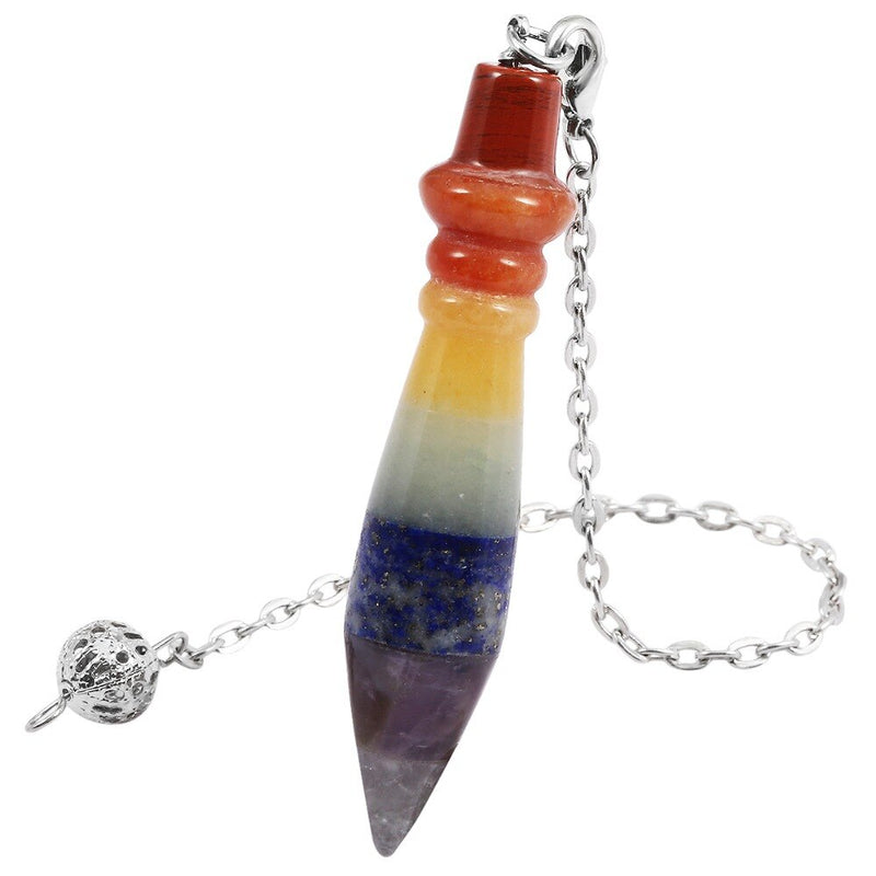 Pendule en cristal 7 chakras