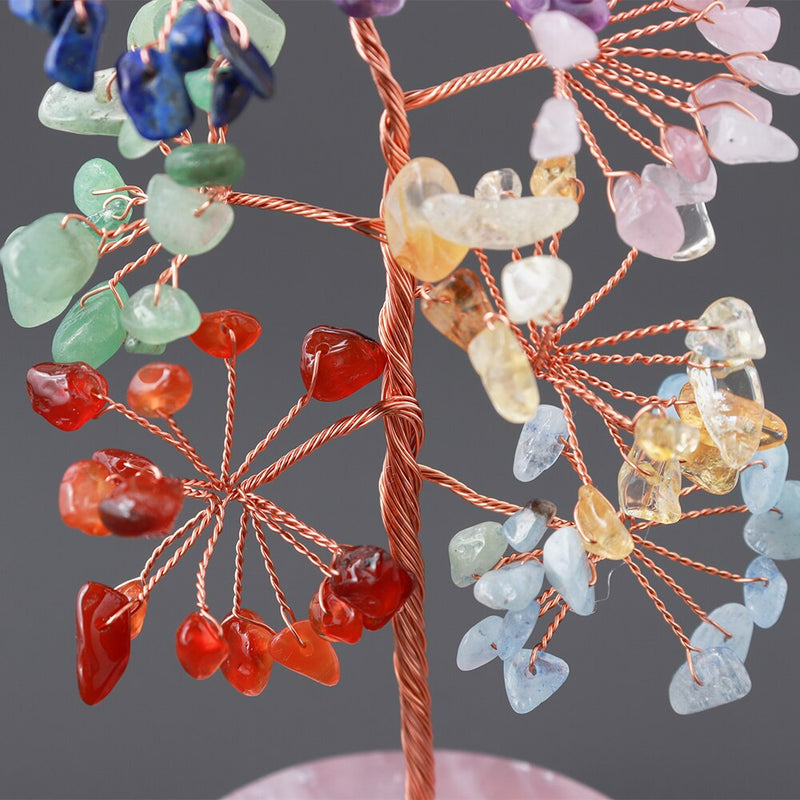 Arbre de vie cristal énergie sept chakras