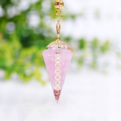 Pendule orgonite conique Reiki