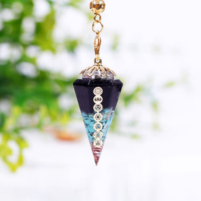 Pendule orgonite conique Reiki