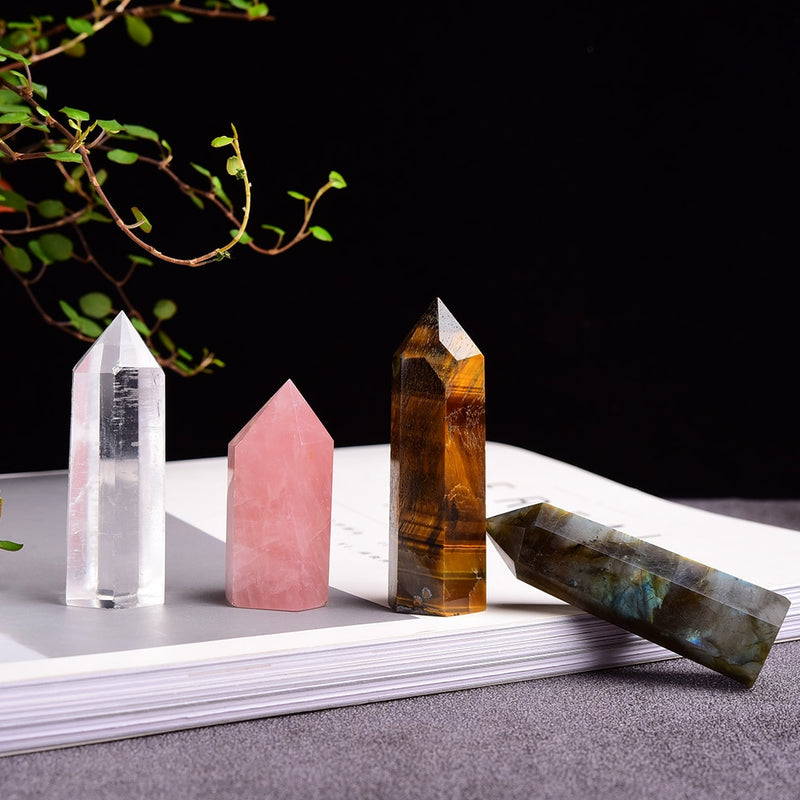 Coffret de cristaux uniques naturels