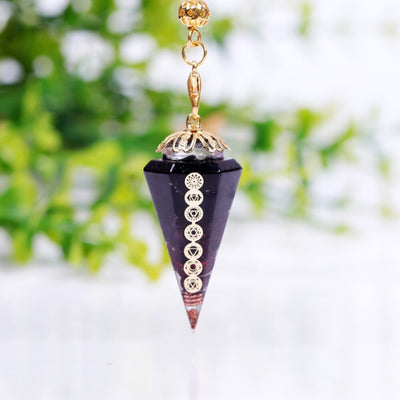 Pendule orgonite conique Reiki