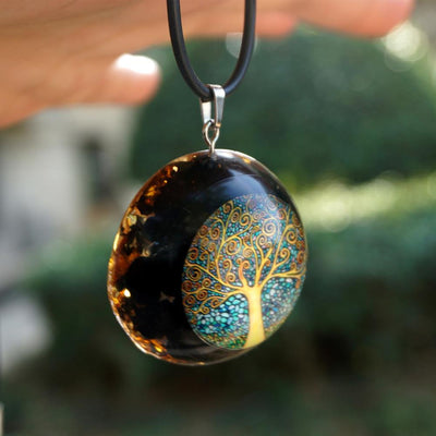 Collier arbre de vie en orgonite