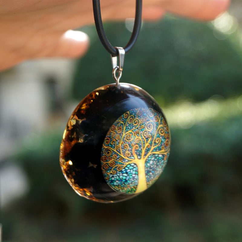 Collier arbre de vie en orgonite