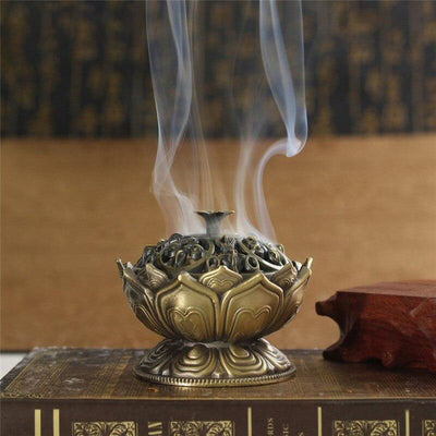 Bruleur d’encens lotus fait à la main