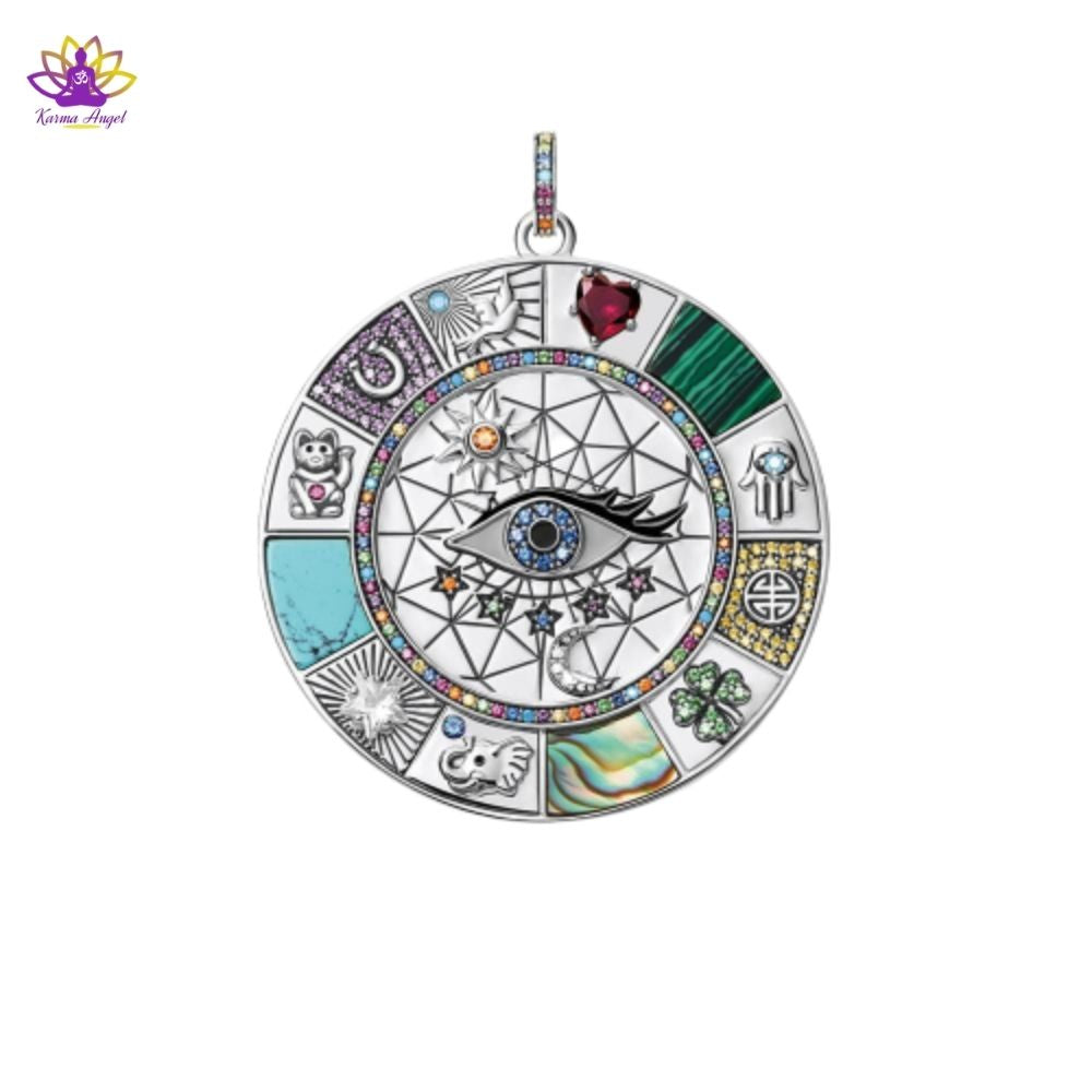 Pendentif amulette magique en argent 