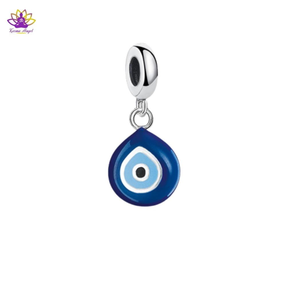 Pendentif de protection oeil de Nazar en argent 